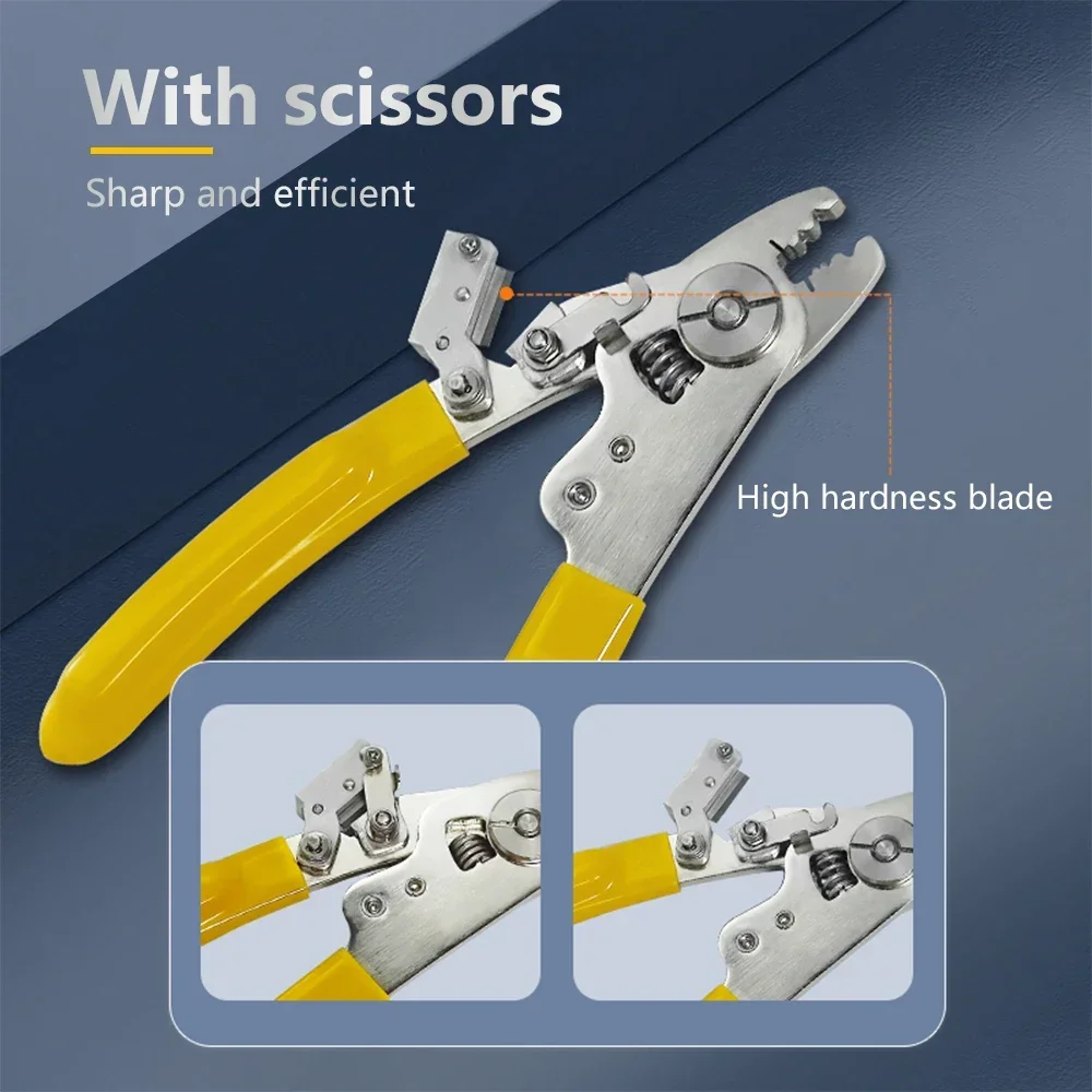 OPTFOCUS 4 IN 1 Fiber Stripper Pliers FTTH Tools Optical Cable Stripper 0.9mm 2.0mm 3.0mm Fiber Optic Tool