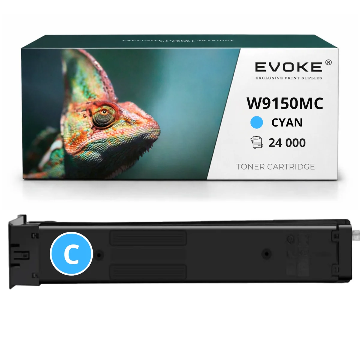 Evoke Compatibele Toner voor Hp W9151Mc W9150C W-9151Mc W-9150C Cyaan 24000 Pagina's Colorlaserjetmanaged E78630Z E78635Dn