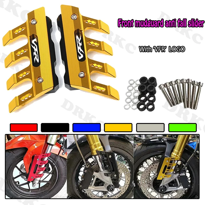 

Мотоциклетное крыло, передняя вилка, защитный блок, переднее крыло, слайдер против падения для HONDA VFR800 VFR800R VFR1200 VFR1200F