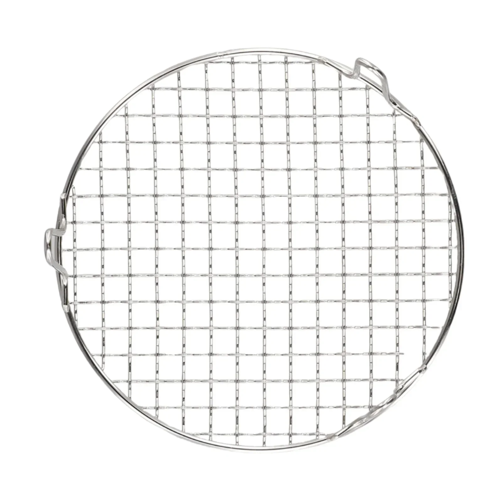 1pc BBQ Grid Stainless Steel Round Grid Net Barbecue Net Baking Tray BBQ Grids With Leg 150g-400g Outdoor Camping Supplies