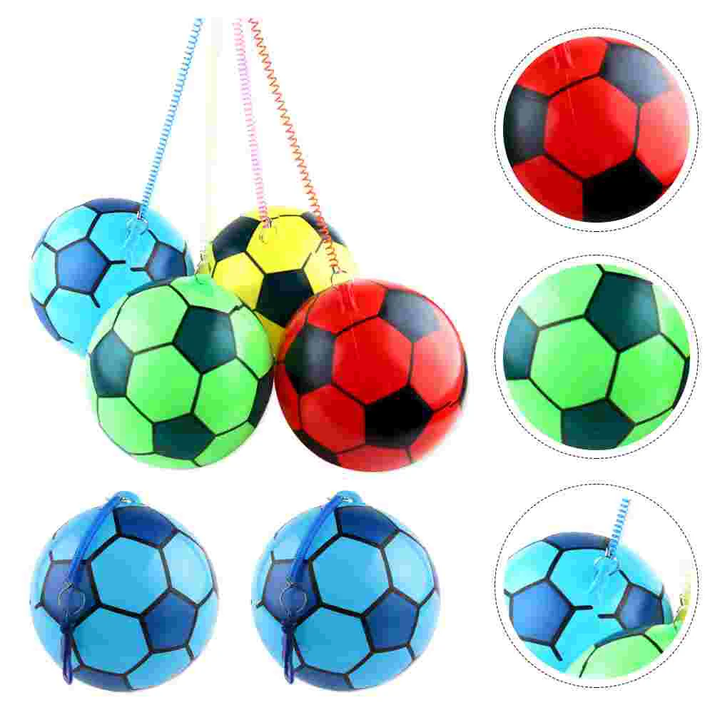 6 Pcs Football Balloon Inflator Pump Child Soccer Training Toy Inflatable Pvc Kid Children