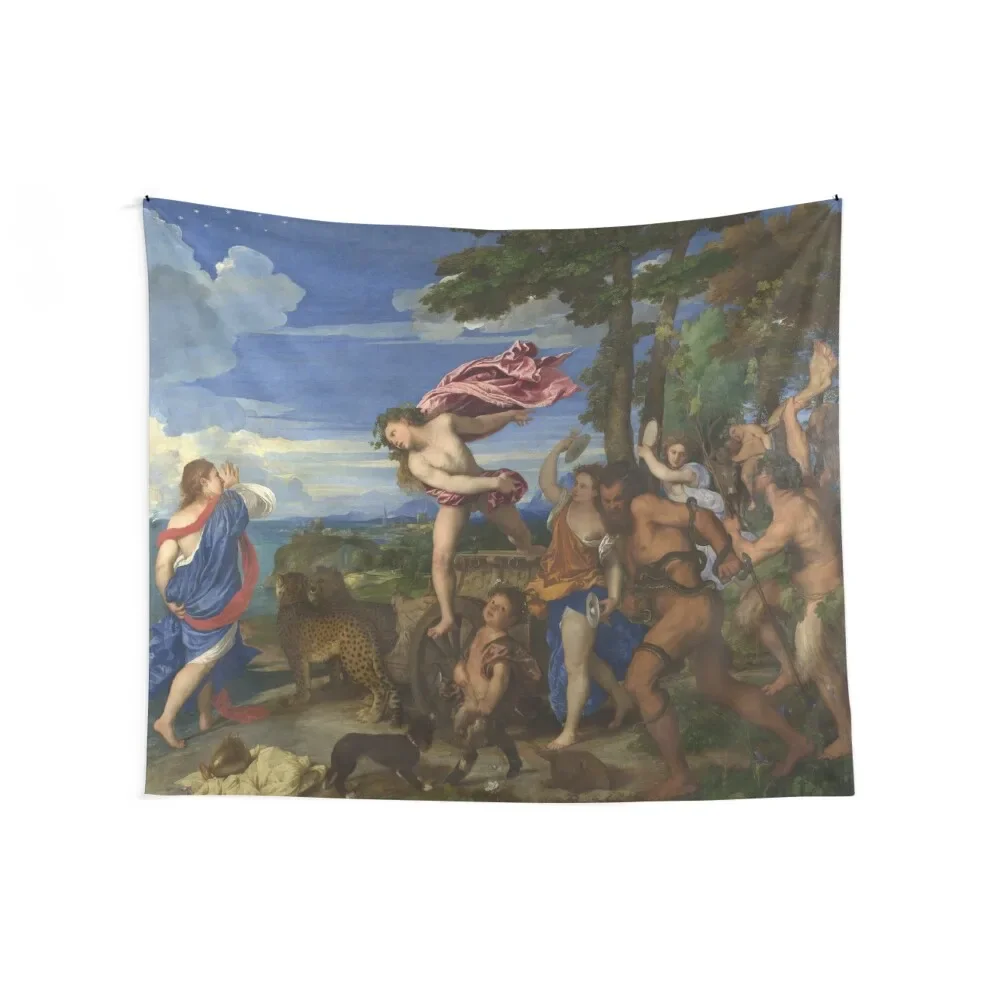 Titian (Tiziano Vecelli) Bacchus and Ariadne, 1520-1523 Tapestry Room Decorator Bedroom Deco Tapestry