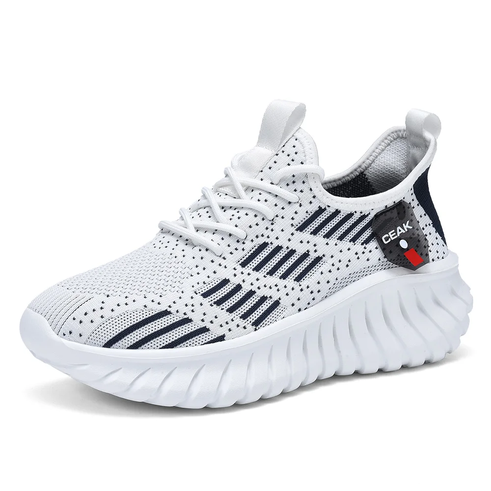 

Men's mesh casual sneakers summer soft-sole anti-slip breathable lightweight racing running shoes plus size speed sports shoes