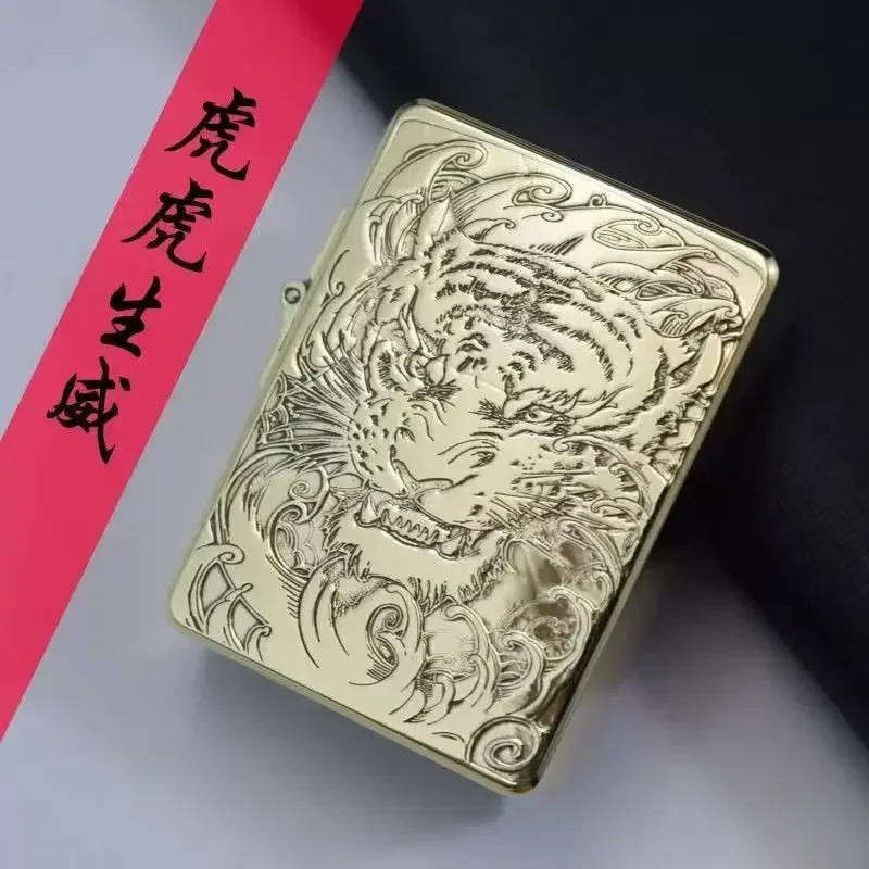 Armor Shield Zorro 915s verdikt diep gesneden diep origineel koper messing persoonlijkheid winddicht lichtere mannen cadeau roken