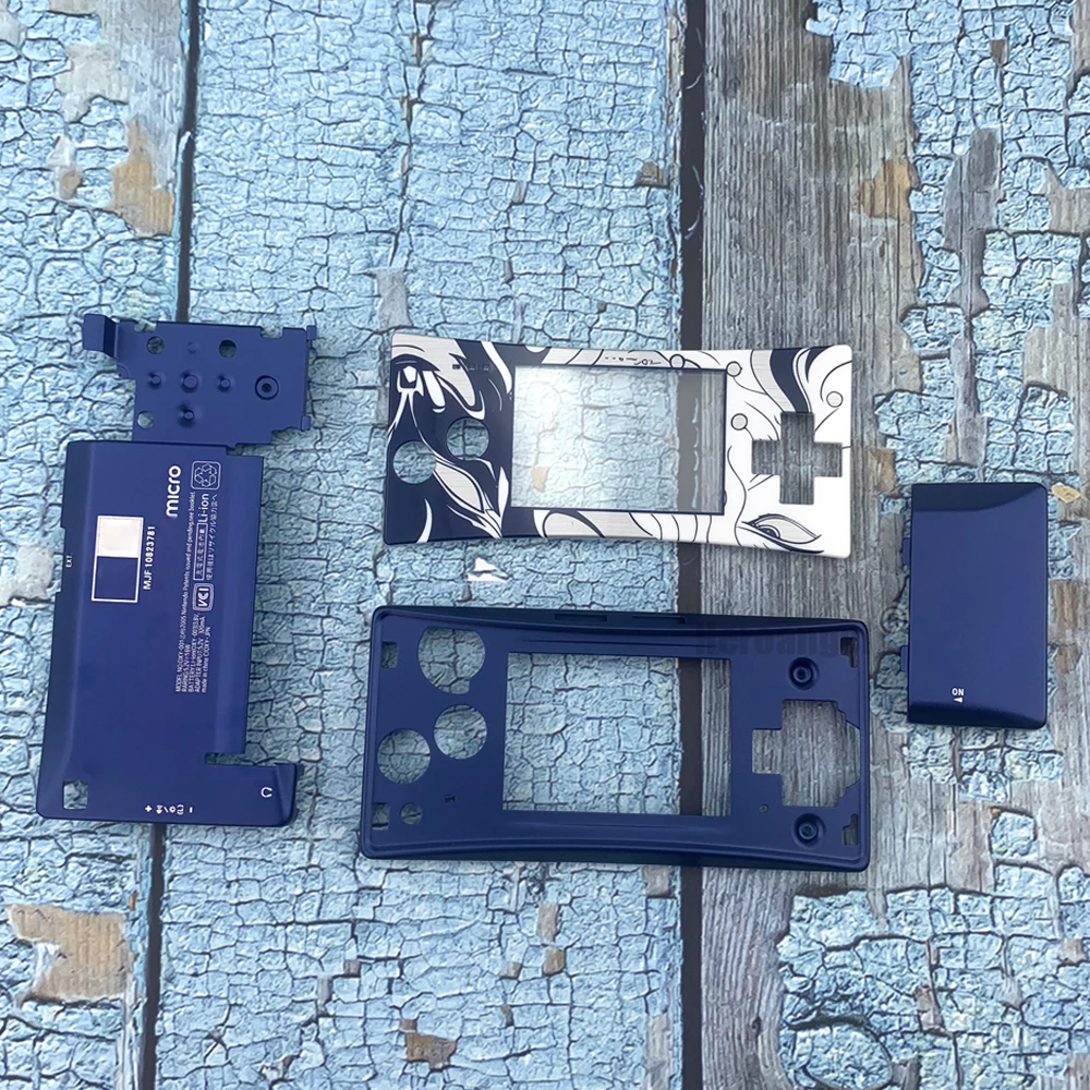 Cho GameBoy Micro Cho GBM Thay Thế Nhà Ở Vỏ Thay Thế Dán Mặt Lưng Cover
