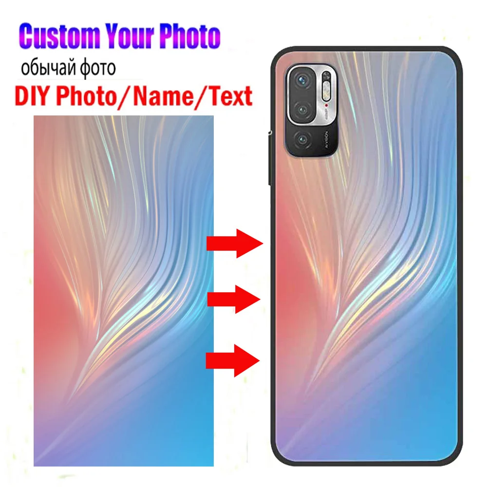 Customized Silicone Cases for Xiaomi Redmi Note 10 5G 10T 11 10 9 4G Note 13 12 Pro Plus 12S 10S 11S 9S 9T Photo Cover DIY Image