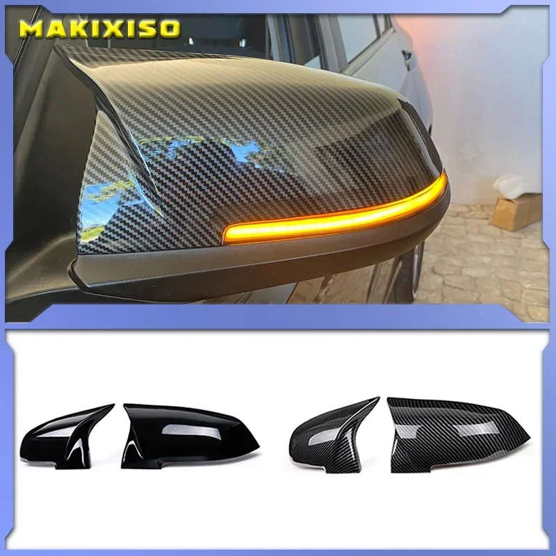 

Mirror Covers Left Right Side Rearview Mirror Cover Cap For Bmw F20 F21 F87 M2 F23 F30 F36 X1 E84 I3 I3S Auto Accessories