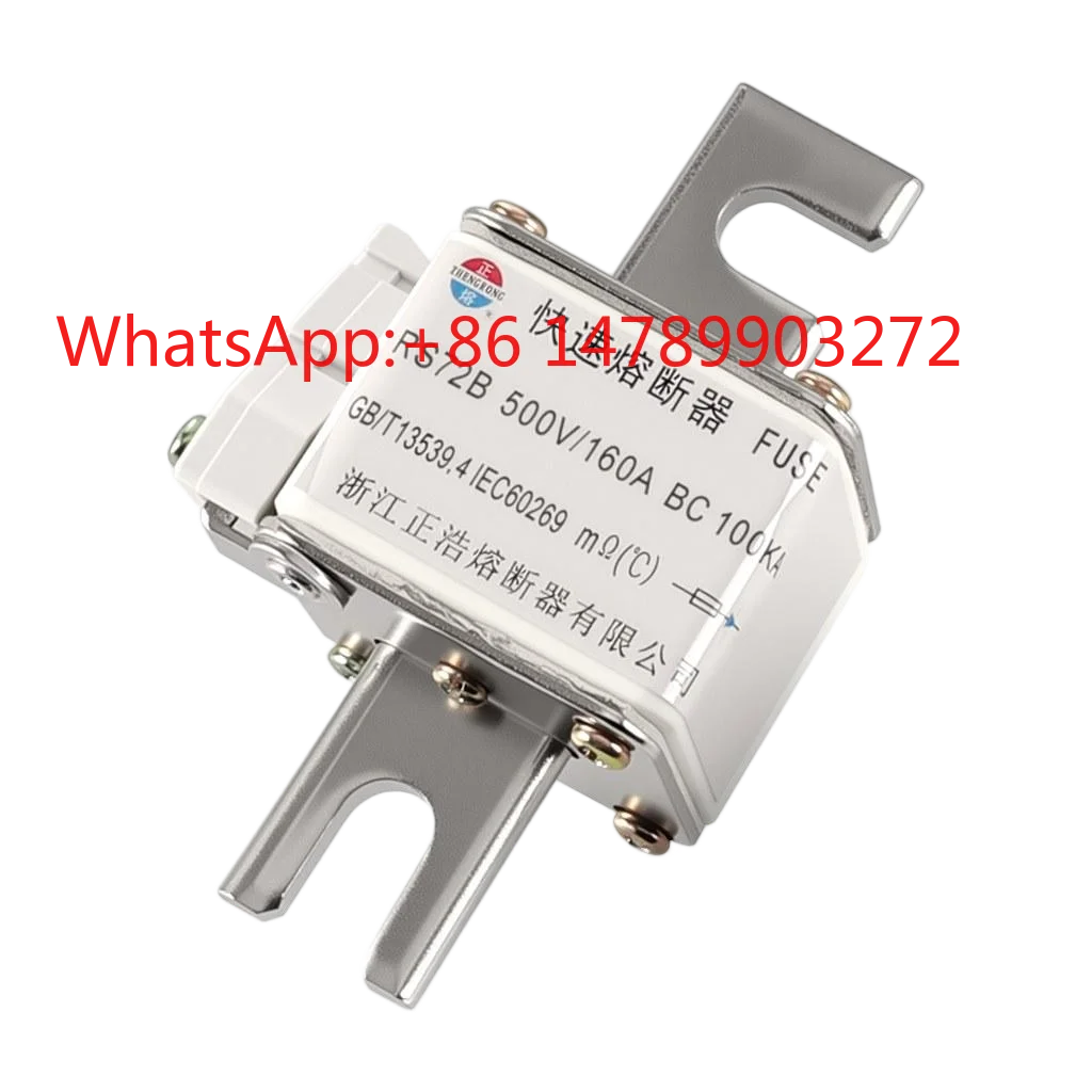 Industrial 500V 3-pole indicating ceramic fast fuse 160A high breaking capacity circuit protector