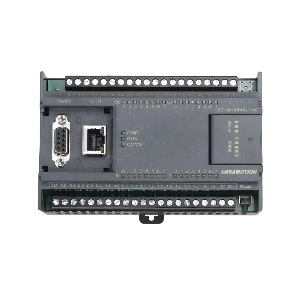 ETH-MODBUS-IO16T ETH-MODBUS-IO16R RTU Protocol RS485 PLC Extensible Module 16 Channel Relay Transistor Digital Analog 2AI 1AO