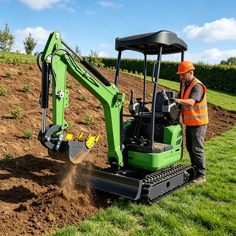 Customized Mini Hydraulic Excavator CE Approved Multifunctional Small Digger For Farm And Construction Projects