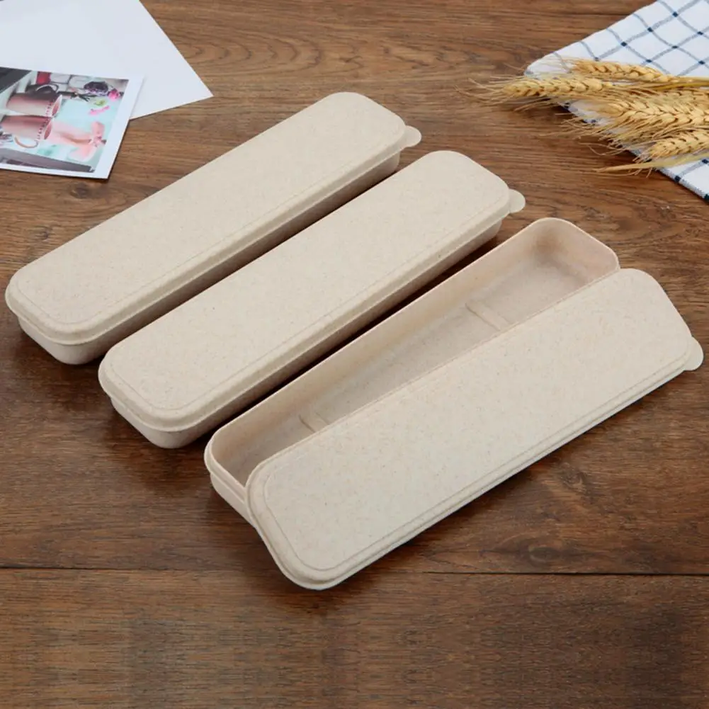 Portable Commuter Utensil Holder Portable Cutlery Case Organizer Lightweight Utensil Storage Box for Fork Spoon Knife Travel