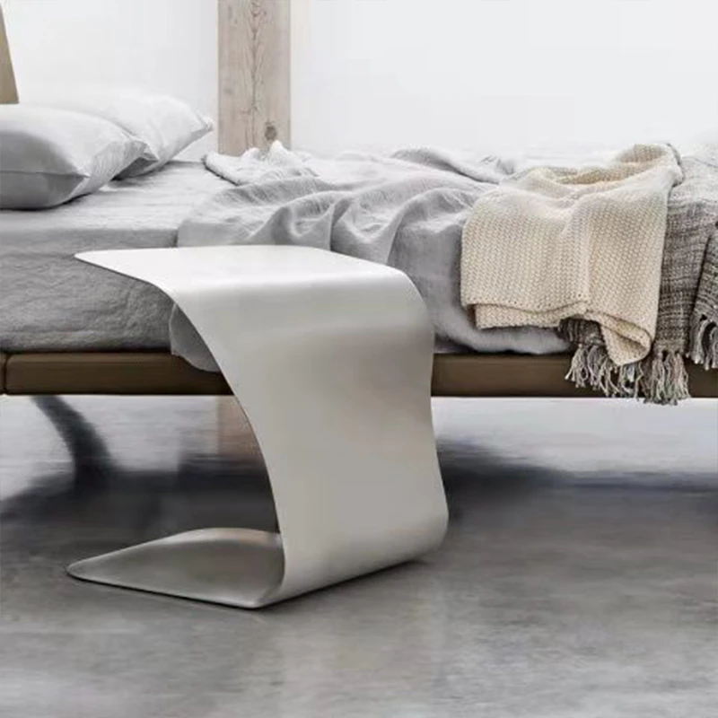 

Modern Design Coffee Table Living Room Irregular Minimalist Design Side Tables Black Small Nordic Mesitas De Noche Furniture