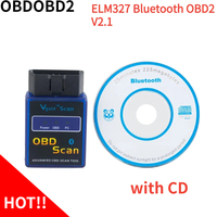 NEW OBDII Vgate Scan ELM327 Bluetooth Car-detector ELM 327 Diagnostic-tool OBD OBD2 / Advanced Obd Scan V2.1 Code Scanner Tool