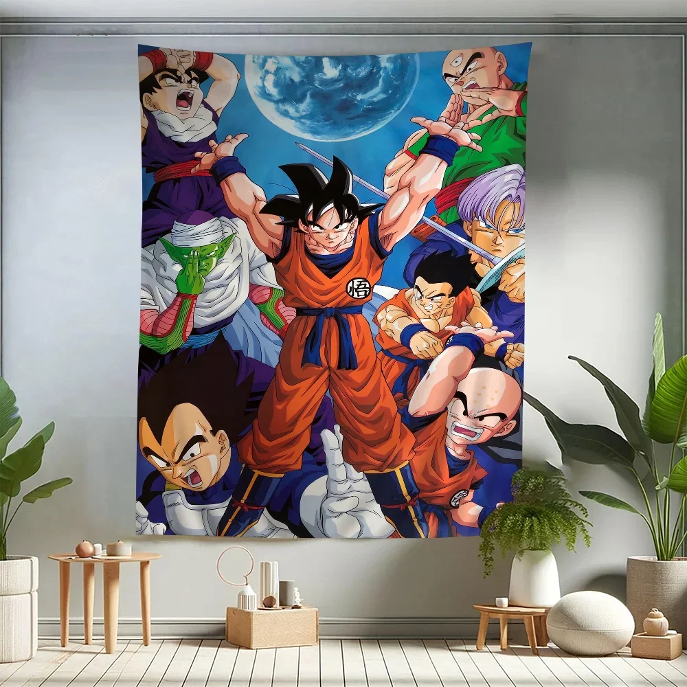 Goku D-Dragon Ball DIY Wall Tapestry for Living Room Home Dorm Decor Wall Art Decor