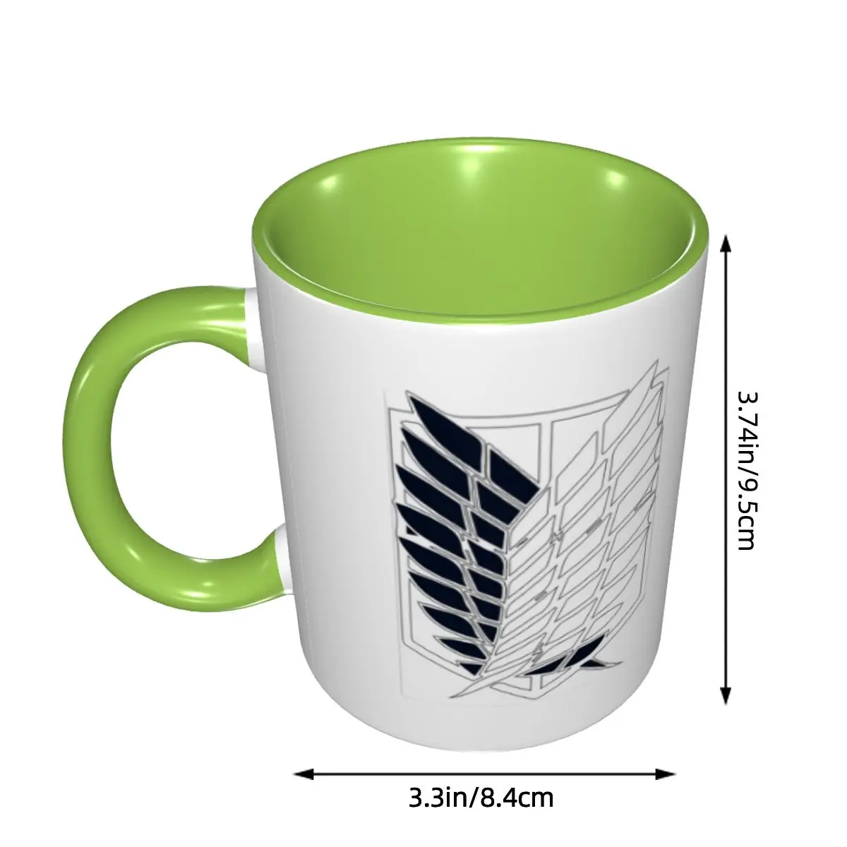 Attack On Titan Mug Funny Ceramic Coffee Cups Tea Mugs Milk Cup Drinkware Gift for Woman Man DIY Custom