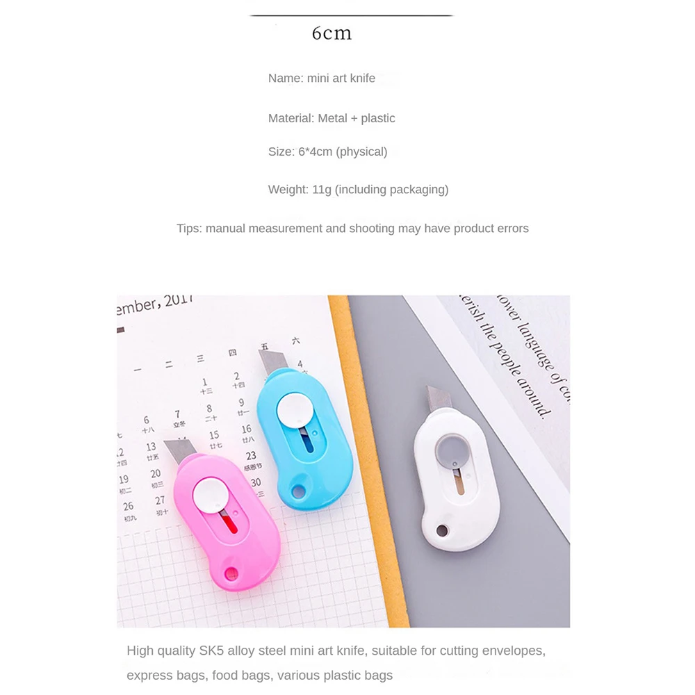 10/5/3/1PCS Mini Tasche Bär INS Utility Messer Box Messer Papier Cutter Handwerk Verpackung schreibwaren
