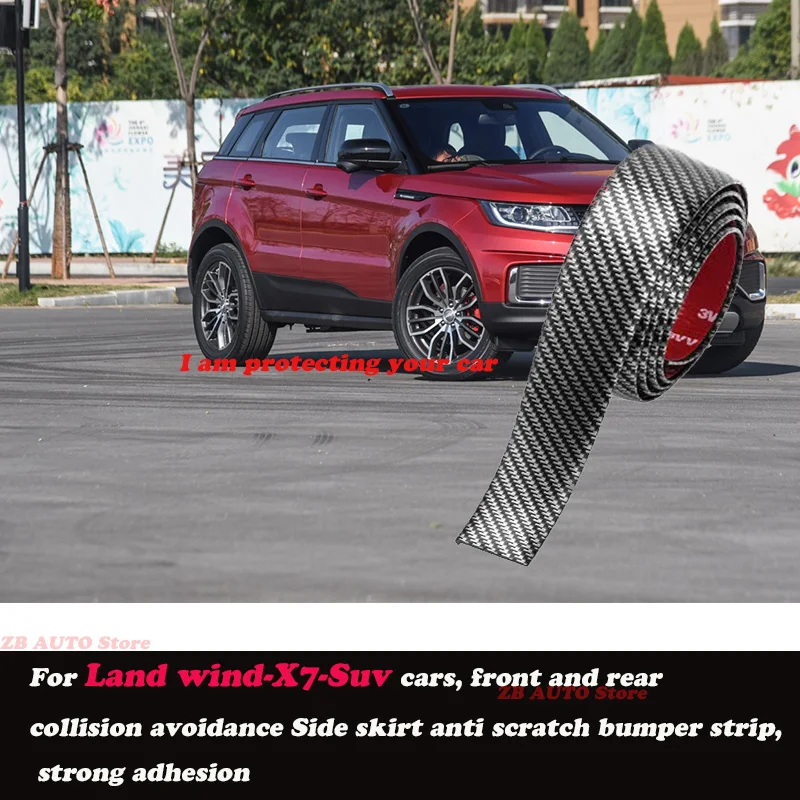 

Strong adhesive bumper strip, front and rear lip side skirts, collision and scratch resistant, suitable For Land wind X7 Suv