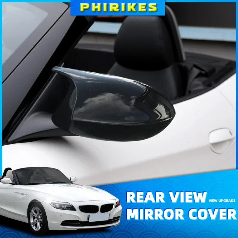 

M Carbon fiber Rearview Mirror Caps Wing Side Mirror Cover For BMW E89 Z4 Convertible 2009-2016 Car Accessories Gloss Black