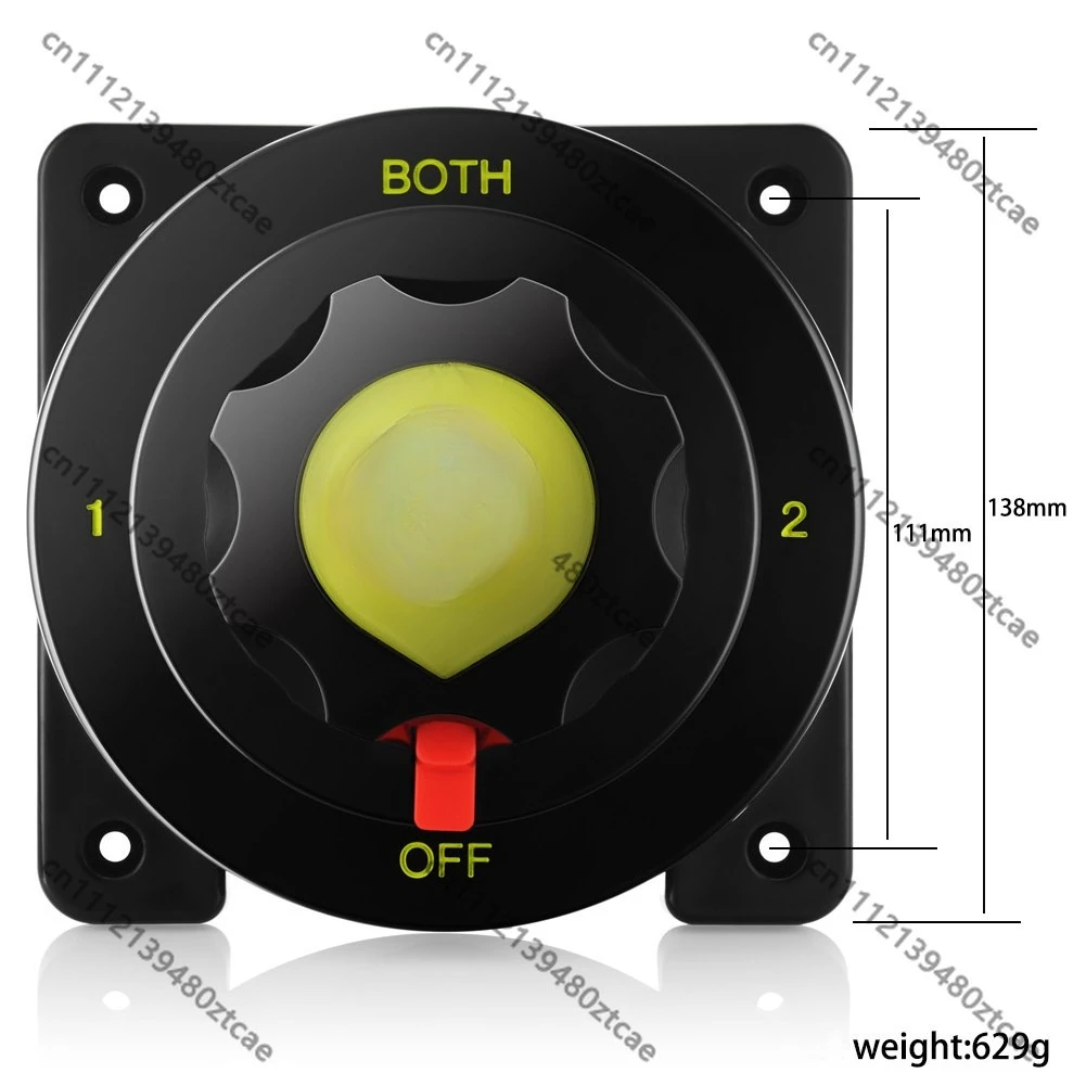Dual Battery Selector Isolator Disconnect Switch For RV Boat Yacht Speedboat Circuit Modification