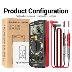 AC DC 220V  SZ08 Digital Multimeter Storage Professional Multimetro Ultra-thin Auto Voltmeter Resistance Handhold Testers