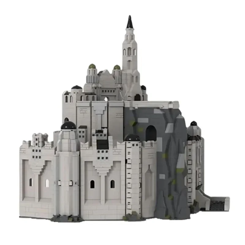 MOC-104144 Classic Movie White City Street View Building Blocks Model 4337 Parts MOC Creative Boys Kids Birthday Toy Gift
