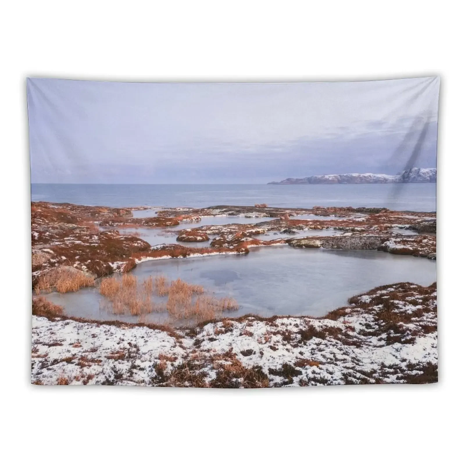 

Beautiful Mountain Landscape With Cape Shore Barents Sea Tapestry Home Supplies Carpet Wall Wall Coverings Tapestry