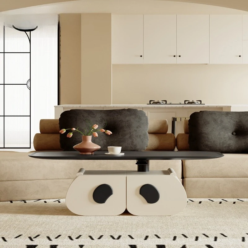 

Creative and personalized small apartment can be lifted and lowered coffee table and dining table integrated dual-purpose