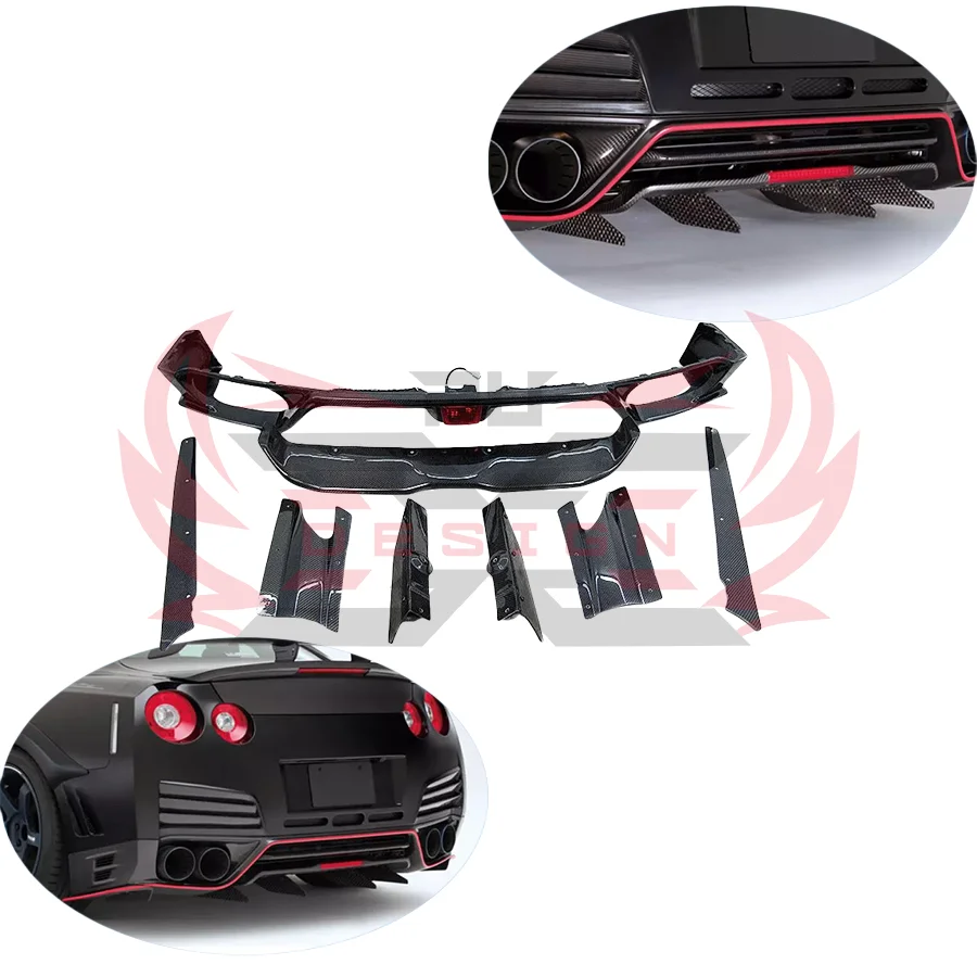 

Диффузор заднего бампера из углеродного волокна в различных стилях для Nissan GTR R35 2008-2016 гг.