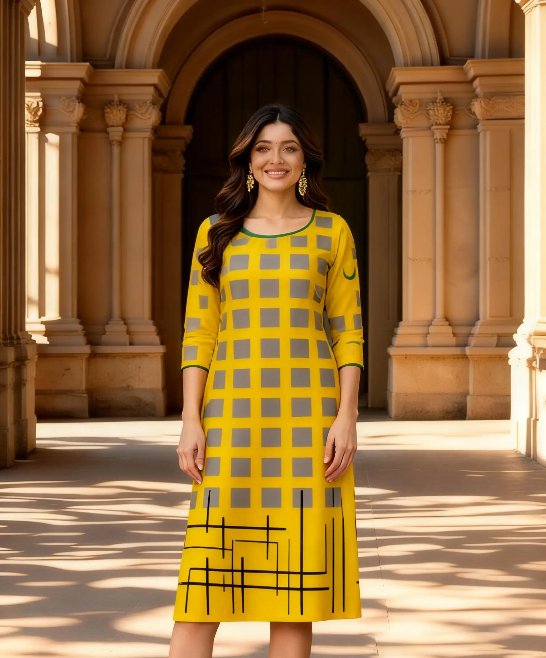 مسلم كورت المرأة عارضة أزياء اللباس الطاووس أنبوب مستقيم عارضة الزهور العرقية النمط الوطني Abito Donna Musulmana #4