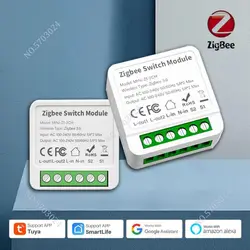 Tuya Smart Zigbee 2/3/4 Gang włącznik światła DIY inteligentny dom pilot 2 Way Mini Breaker moduł działa z Alexa Google Home