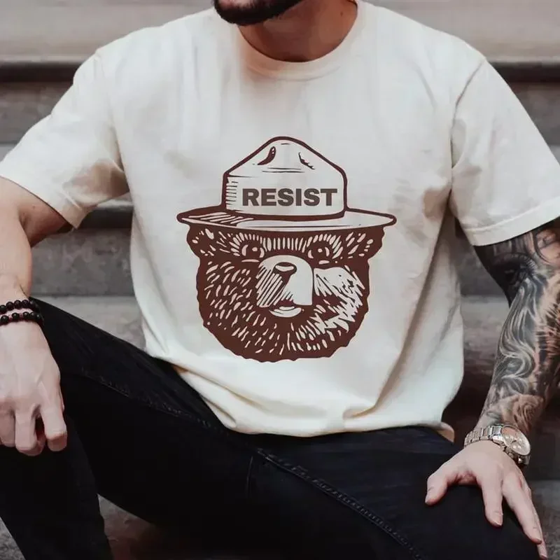 Smokey the Bear Resist I Stand With NPS Fan-T-Shirt