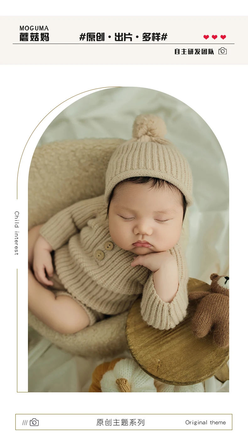 Newborn Photography Props Baby Full Moon Photo Baby Postpartum Photo Hundred Day Photo Clothes baby clothes new born