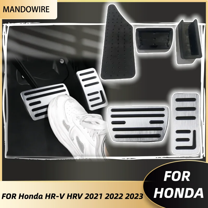 

For Honda HR-V HRV 2021 2022 2023 Car Accelerator Pedal Brake Pedals Pad Non-Slip Cover Case Protector Accessories