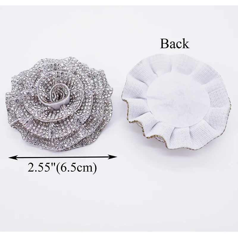 Glass Rhinestone Camellia Flowers Applique As Wedding Dresses Bags Shoes Flowers Brooches Hair Bands Home Decoration DIY H