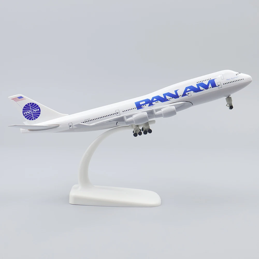 

Metal Aircraft Model 20cm 1:400 Pan American B747 Metal Replica Alloy Material With Landing Gear Ornaments Children's Toys Gifts