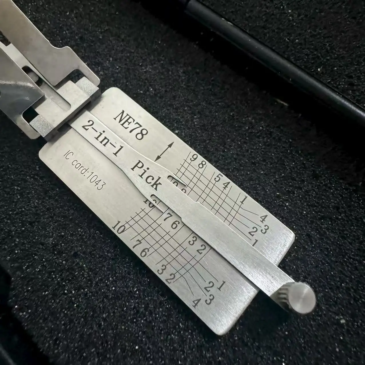 NE78 LISHI 2 في 1 لبيجو 406 فك Lishi اختيار أداة القارئ أداة الأقفال أداة #3