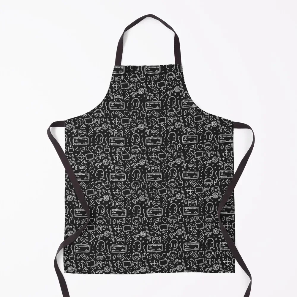 Gaming weapons cartoon pattern Apron Nursing Kitchens For Men Home And Kitchen kitchen utensil Apron