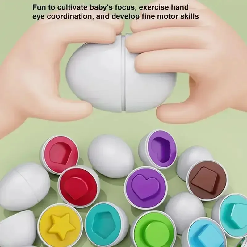 Boîte de rangement d'œufs de dinosaure, forme assortie, reconnaissance intelligente de la forme des œufs torsadés, jeux d'éducation précoce pour bébés, cadeau pour enfants