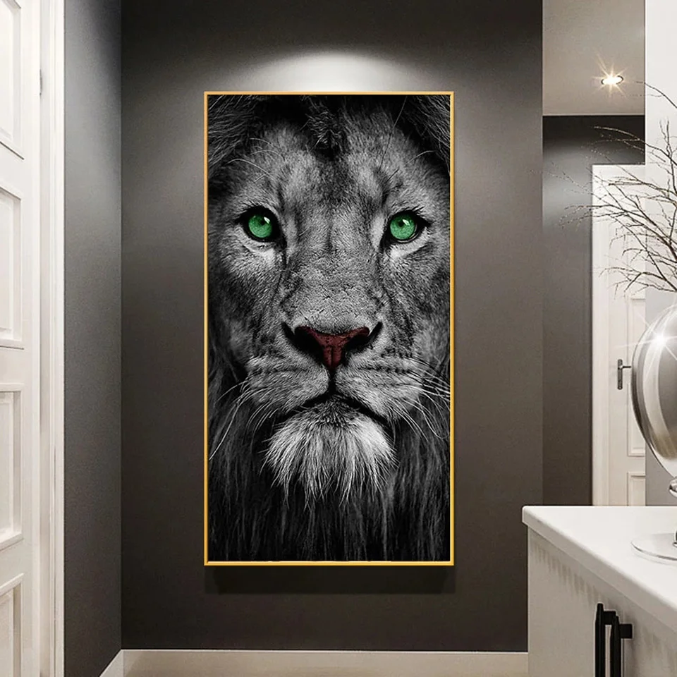 Animali Pittura Diamante Grande Immagine di Grandi Dimensioni Leone Diamante Ricamo Decorazioni per la Casa Moderna Pieno Quadrato/Diamante Rotondo