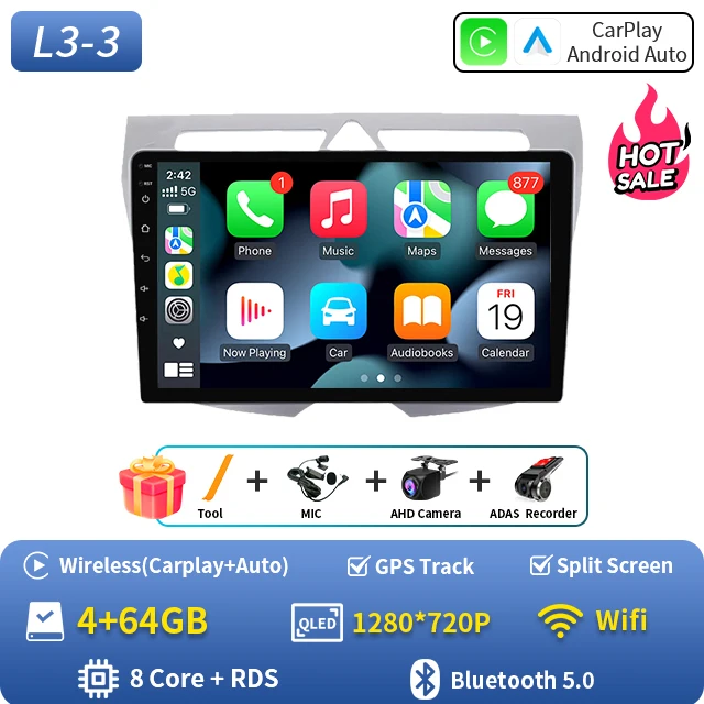 Android 16 Voor Kia Morning Picanto 2007 2008 2009 2010 Auto Radio Navigatie Multimedia Speler Stereo GPS WiFi + 4G Carplay + Auto BT