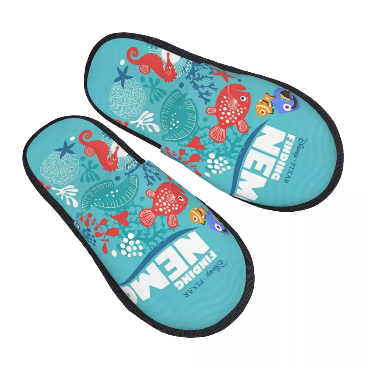 

Домашние тапочки Nemo на заказ, женские мягкие тапочки из пены с эффектом памяти, тапочки без шнуровки с рыбками и героями мультфильмов, спа-тапочки