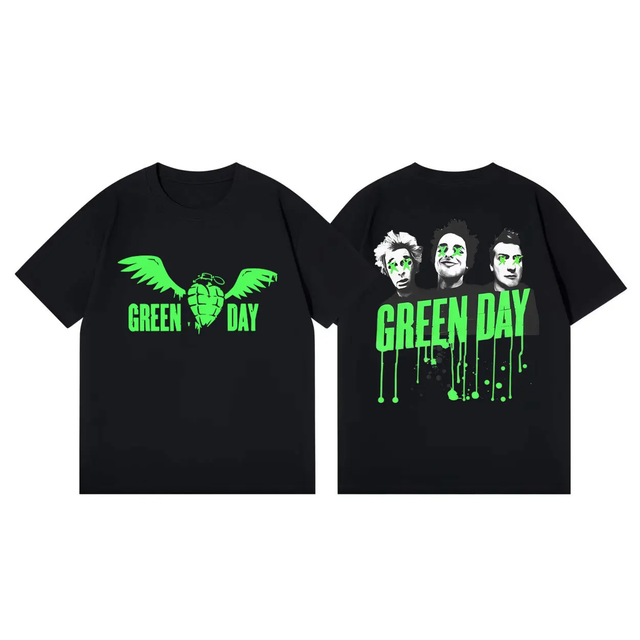 

Punk Rock Band Green Day Inspired Tour 2026 T Shirt Fashion Y2k Oversized T-shirts Men Women Casual Cotton Short Sleeve T-shirt