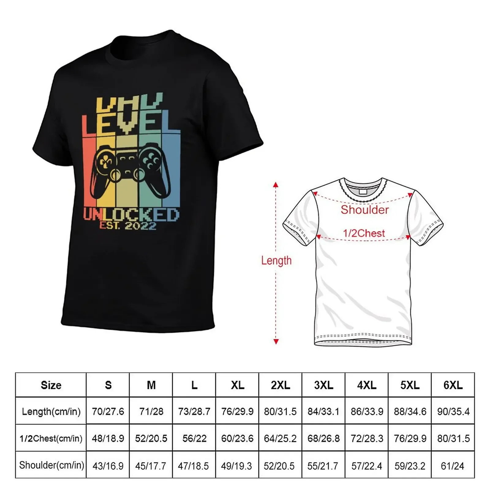 Mens Pregnancy Announcement Dad Level Unlocked est 2022 Soon To Be Father T-Shirt Man t-shirt anime clothes men t shirts