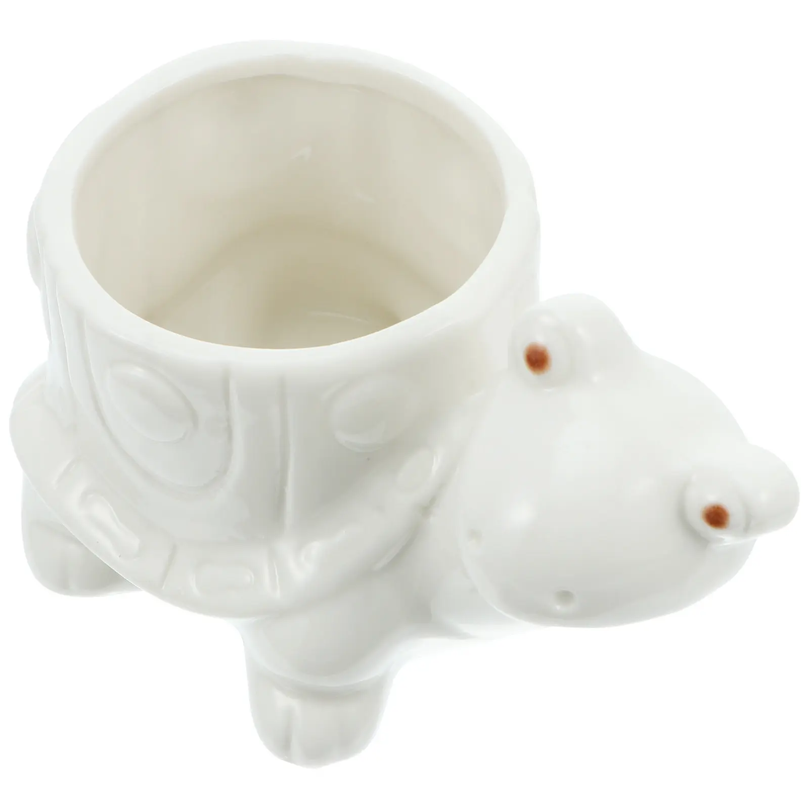 1Pcs Ceramic Turtle Flower Pot Breathable Decorative Plant Pot for Indoor Outdoor Use Creative Home Gardening Bonsai Succulent