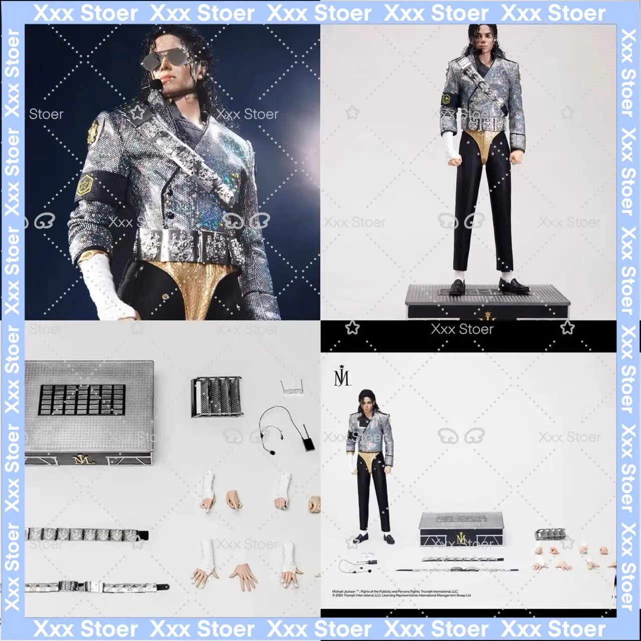 

In Stock soon Queen studios INART 1/6 Michael Jackson Collection Action Figures Toy Gift