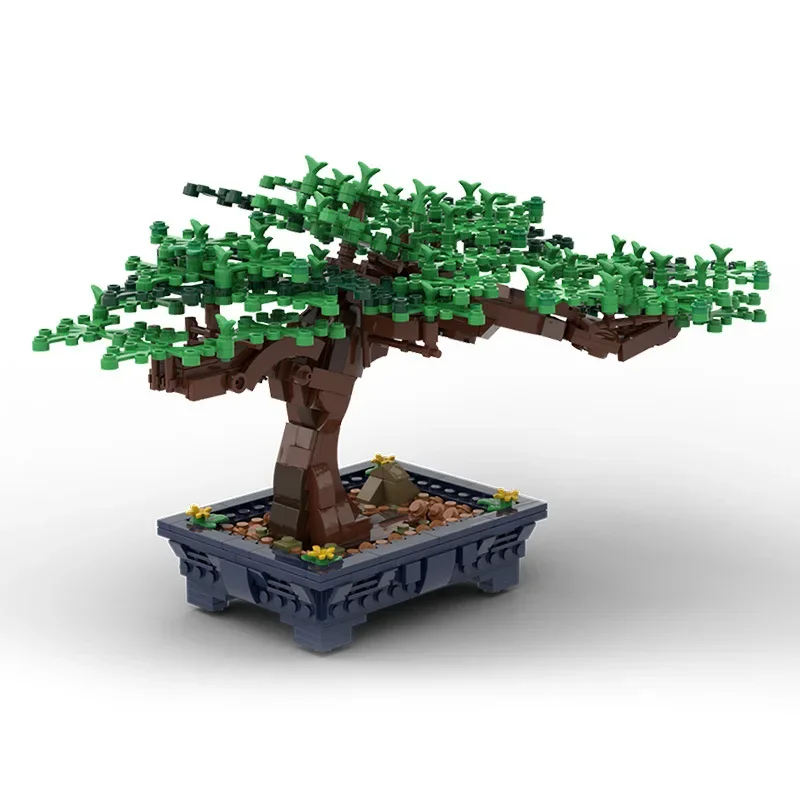 Creative Green Bush ดอกไม้หญ้าพืชบอนไซบล็อกอาคาร MOC Mini Plant บ้านเครื่องประดับ DIY เด็กปริศนาของเล่นของขวัญวันเกิด