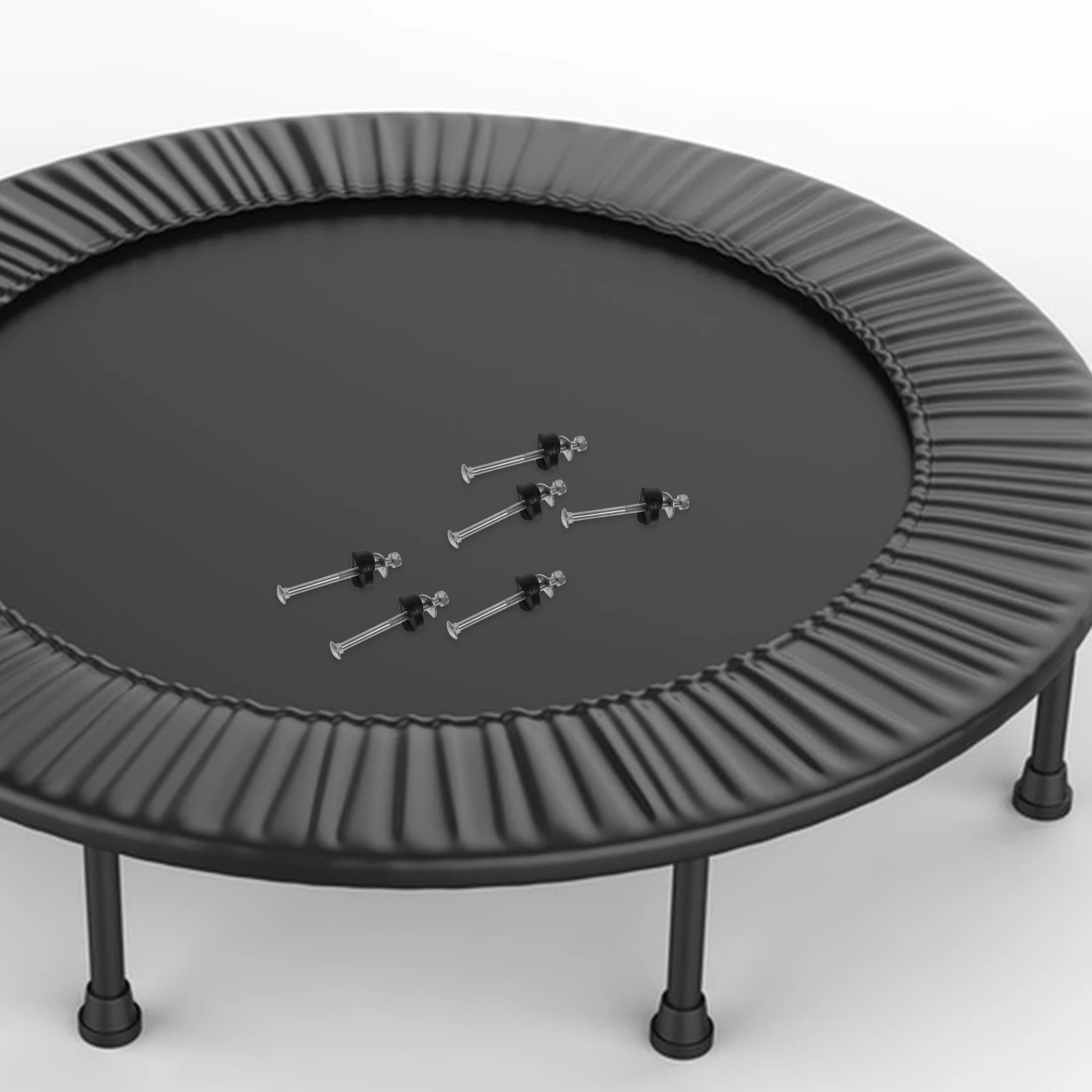 

12Pcs Trampoline Fixing Tools Galvanized Metal Screws Heavy Duty Fasteners for Trampoline Leg Frame and Pole Assembly