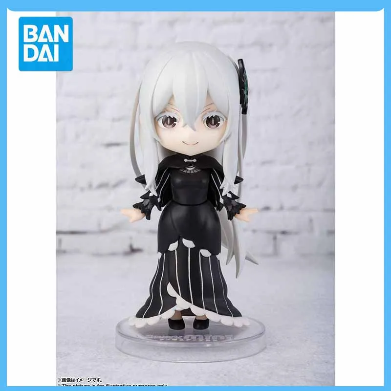 Original Bandai Emilia Re Zero Demon Slayer Figuarts Mini Anime Figure Series Starting Life In Another World Model Toy Gift Kids