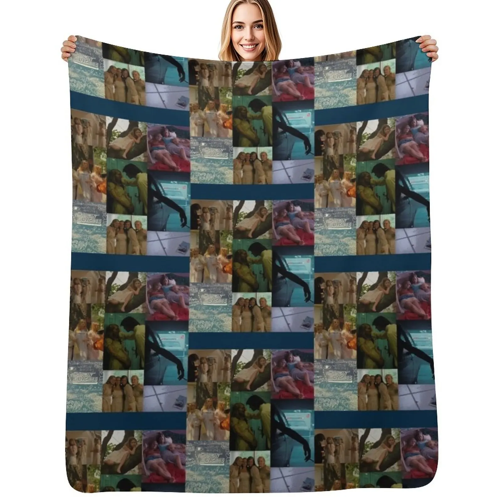 

Virgin Suicides Collage Throw Blanket Lightweight Warm Blanket for Travel Camping