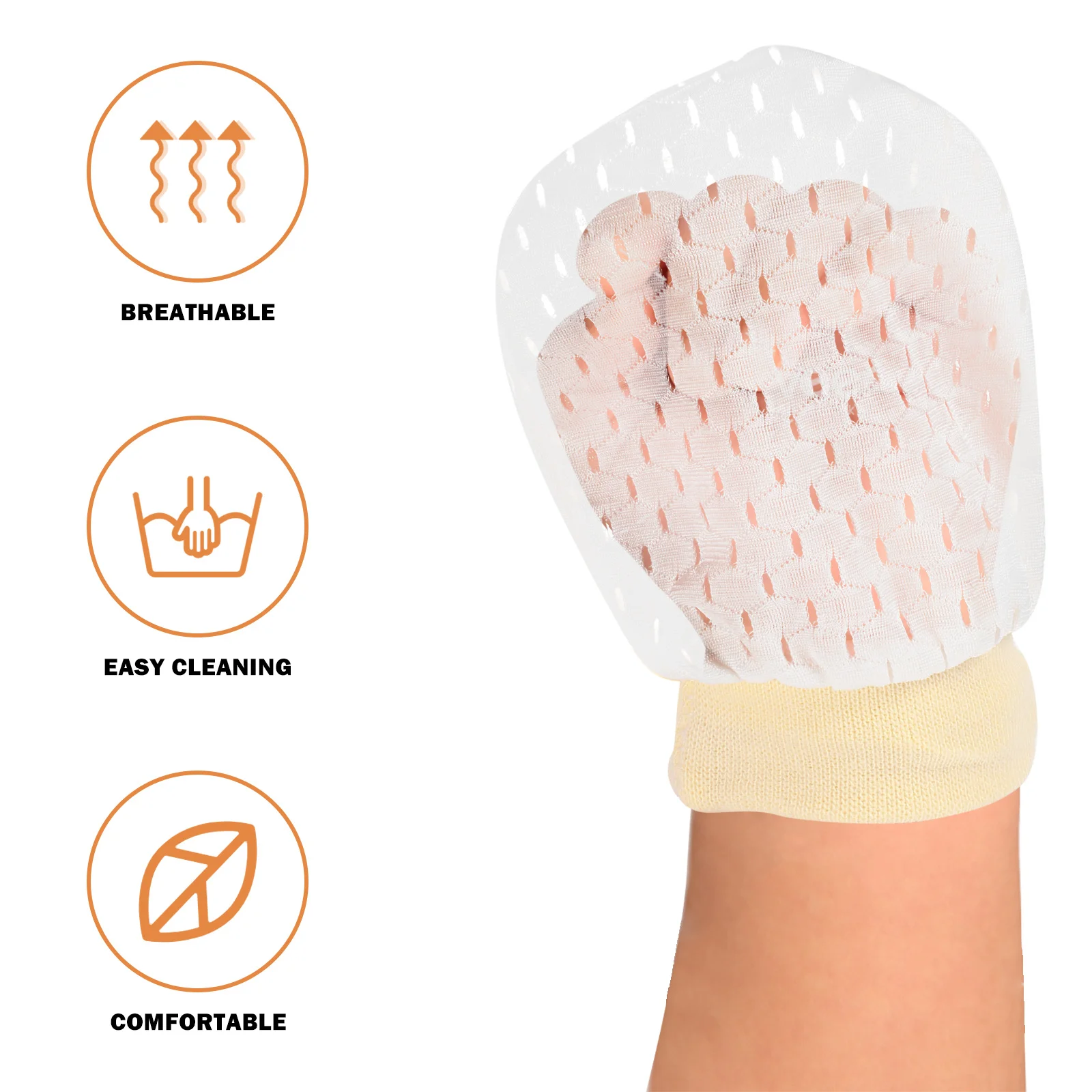 

2Pairs Baby Anti-Scratch Mesh Gloves Breathable Summer Newborn Mittens No-Scratch Infant Mittens Soft Protective Gloves Machine